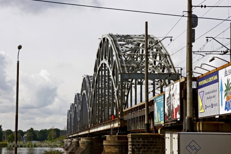 Latvia train bridge